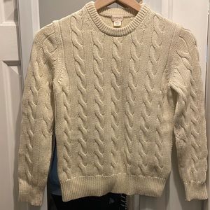 Cream cable knit sweater